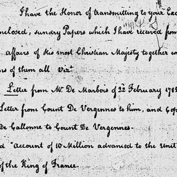 [Document, 1785 March 25]