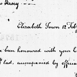 [Document, 1785 February 12]