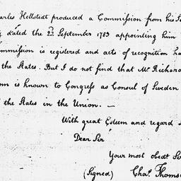 [Document, 1785 March 02]