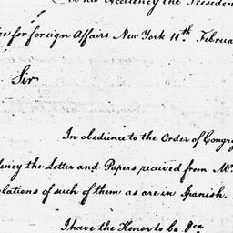 [Document, 1785 February 11]