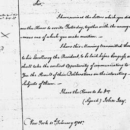 [Document, 1785 February 11]