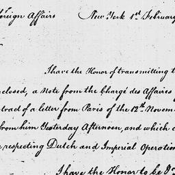 [Document, 1785 February 01]
