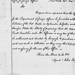 [Document, 1785 January 31]