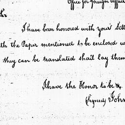 [Document, 1785 August 22]