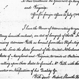 [Document, 1785 July 15]