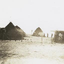 Wickiups near Fort Apache, ...