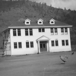 School Building, Hoopa, Cal...