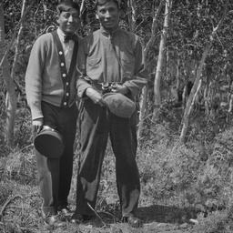 Two Men Posing for the Camera