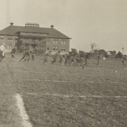 Football Game in Progress w...