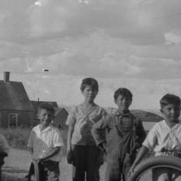 Group of Children Posing in...