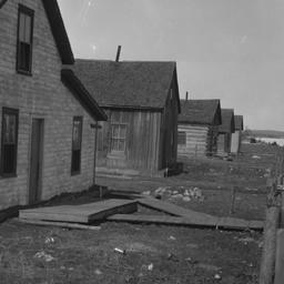 Ojibwa Houses near a Lake, ...