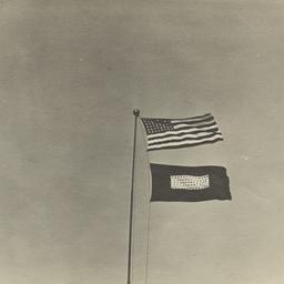 Flags at Pipestone Indian B...