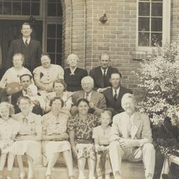 Group in front of a Building