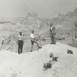 Three Men before Canyon