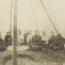 Mescal-Worship in a Tent at...