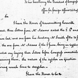 [Document, 1785 August 26]