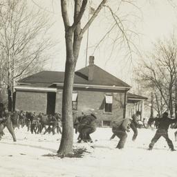 Large Group Snow Ball Fight...