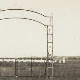 Framed Cemetary Gate, Barel...