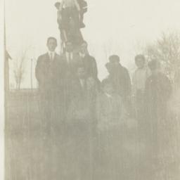 Group of Men Outside Gather...