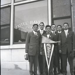 Young Men Holding Chilocco ...