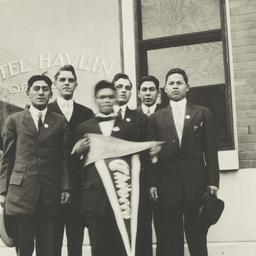 Young Men Holding Chilocco ...