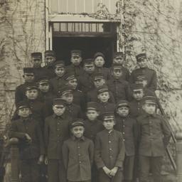 Y.M.C.A. Boys on the Steps ...