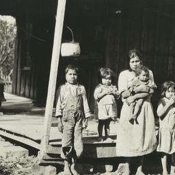 Woman with Four Young Child...