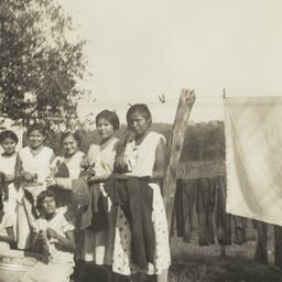 Group of Girls with Irons a...