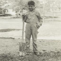 Native American Boy with Sh...