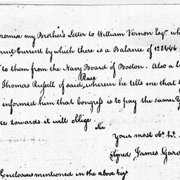 [Document, 1785 October 12]