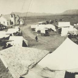 Camp Meeting Scene at Post ...