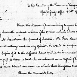 [Document, 1785 October 08]