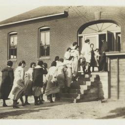 Group of Women Entering a B...