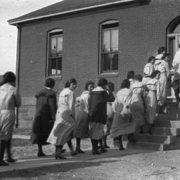 Group of Women Entering a B...