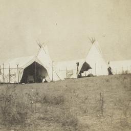 Tipis and Tents Set up Camp