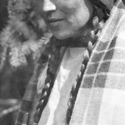 Close-Up of Woman with Brai...
