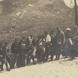 Group of Hikers on Side of ...