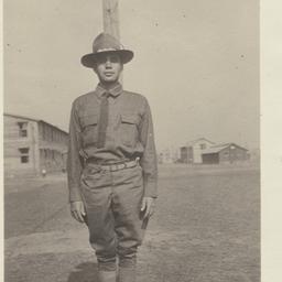 Soldier Standing in front o...