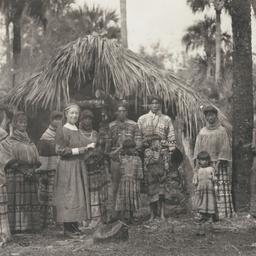 Group of Seminoles with a N...