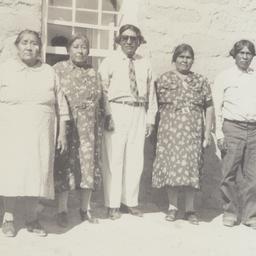 Six Native Americans in fro...