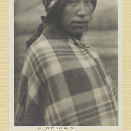 Salish Man in a Blanket and...