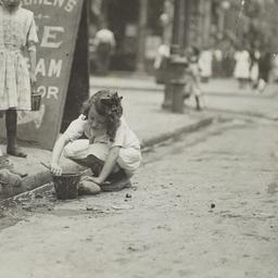 Children Playing in Gutter