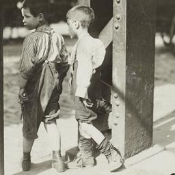 Boys Beside Street Girder