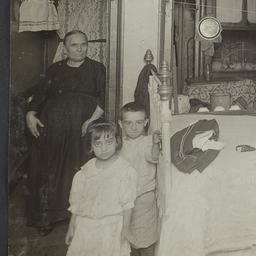 Old Woman and Three Childre...