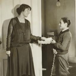 Social Worker Receiving an ...