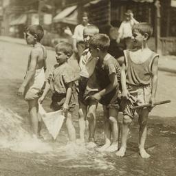Boys Playing in Open Fire H...