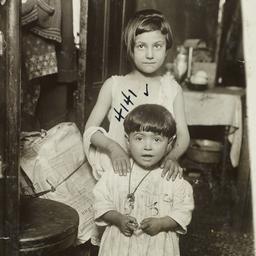 Barefoot Child with Sister