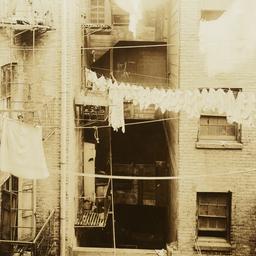 Clotheslines Between Buildings
