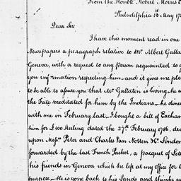 [Document, 1786 May 13]