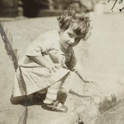 Little Girl on Curb